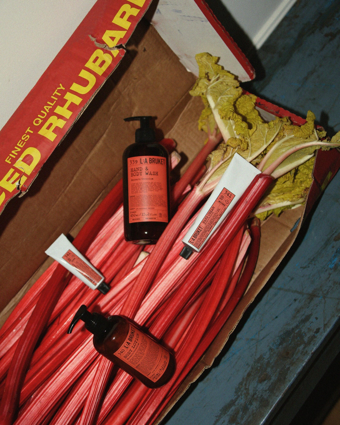 Rhubarb / Geranium Set