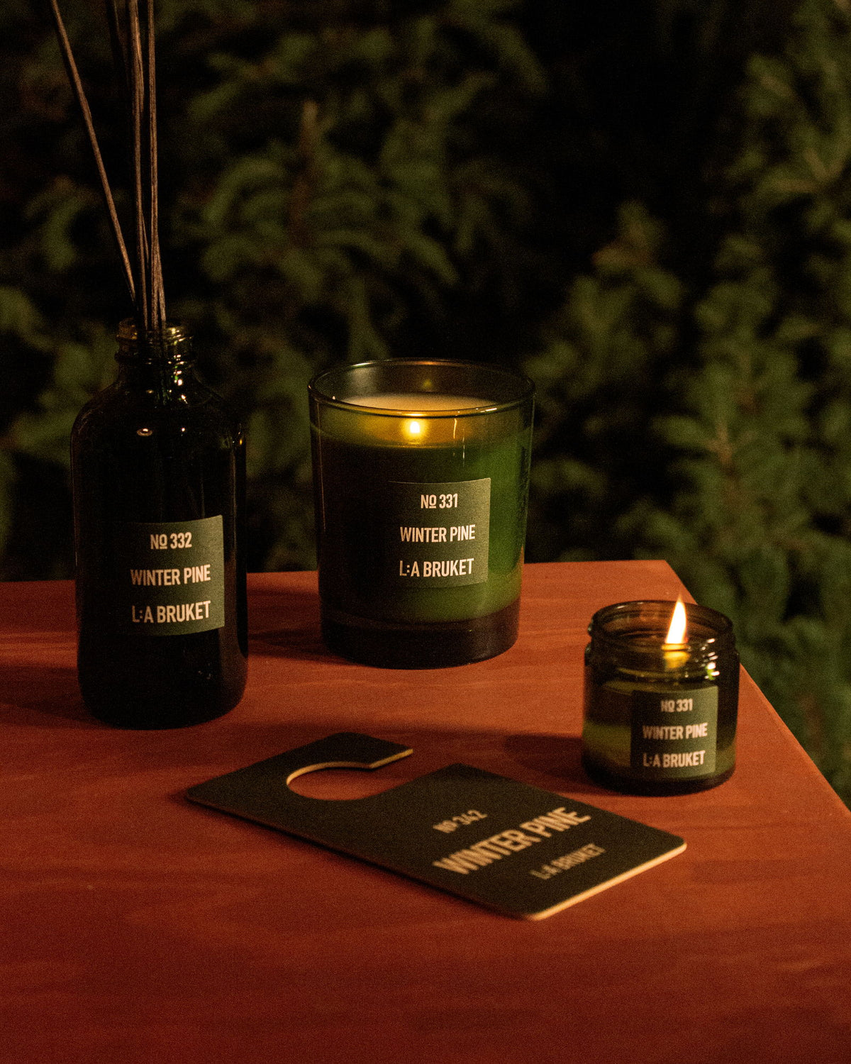 Winter Pine Trio Set