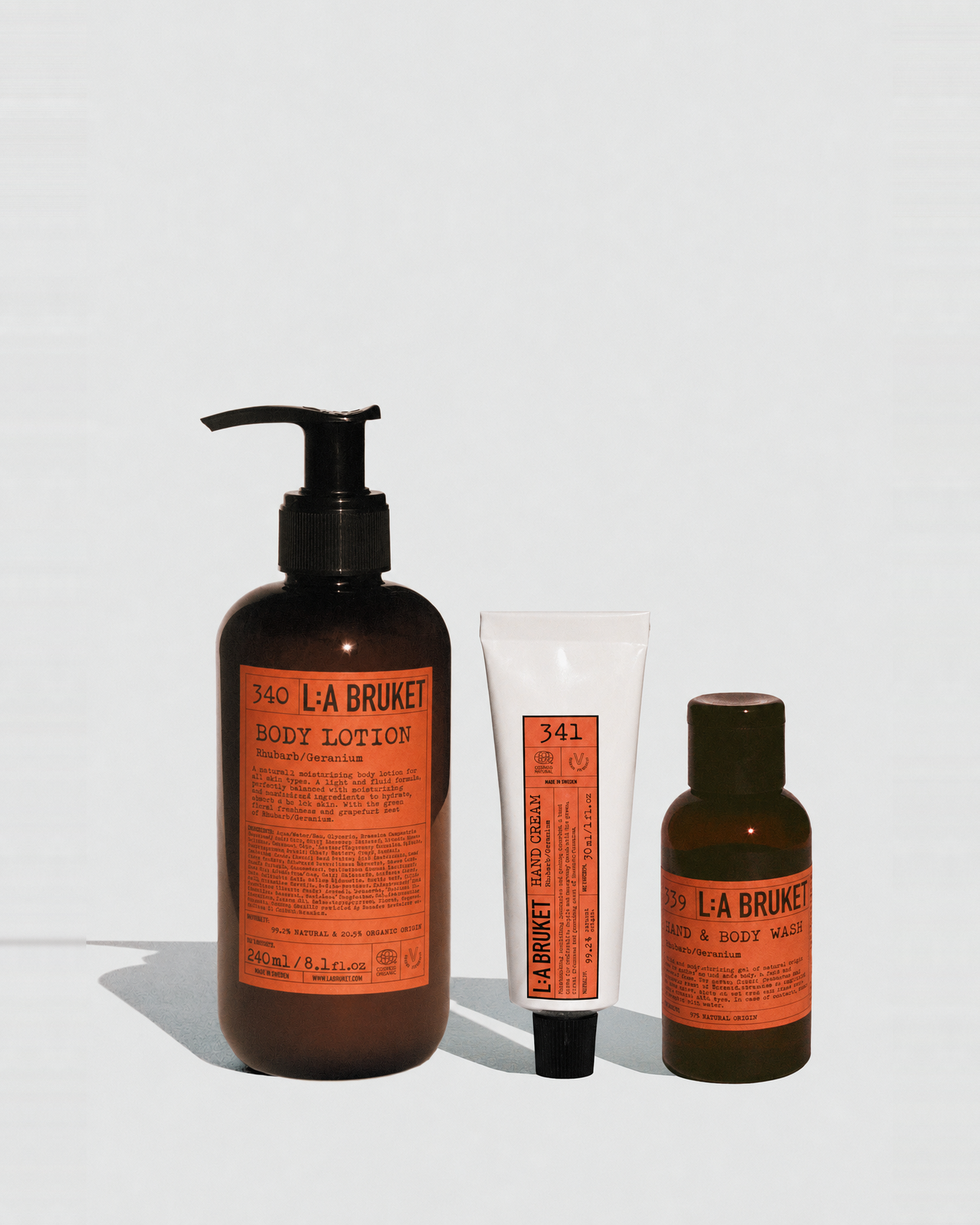 Rhubarb / Geranium Trio Set